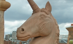 The London Hippodrome Lion and Unicorn