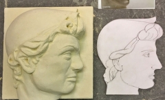 Relief carving and template - beginner student - 4 day course