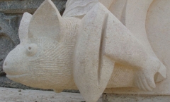 Simplistic bat carving Simplistic bat carving