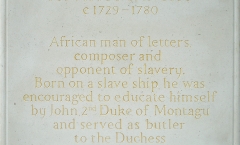 Carved and gilded letters