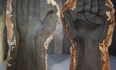 Plaster waste mould casts Plaster waste mould casts