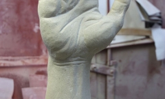 Hand carving by Katherine Worthington