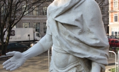 Statue with new forearm/hand