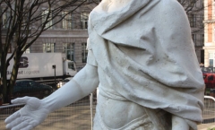 King George II statue with repaired hand