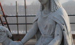 Marble statue missing crook