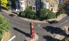 View of Highbury's clock View of Highbury's clock