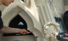 Katherine stone carving the tracery stone