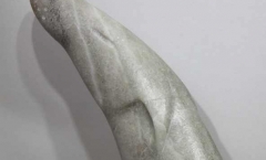 Almost invisible sculpture repair - soap stone otters broken neck 