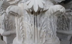 Circular Portland stone capitals - repairs Circular Portland stone capitals - repairs