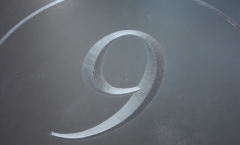 Carved letter - number 9