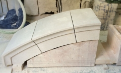 Stone masonry wooden arch - testing