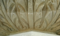 New carved stone installed