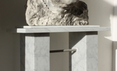 Bespoke marble plinth by Katherine Worthington