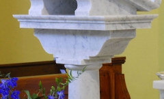 Ornate marble ambo