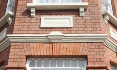 Restored house facade