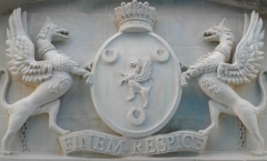 Heraldic Statue in Portland stone