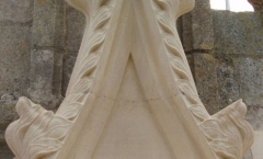 Architectural stone tracery - middle Architectural stone tracery - middle