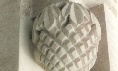 Architectural stone pineapple