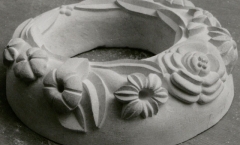 Portland stone wreath Portland stone wreath