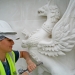 Darnley Mausoleum griffins, shield, crown and motif