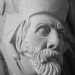 Carved Medieval Bishop and Architects Portraits